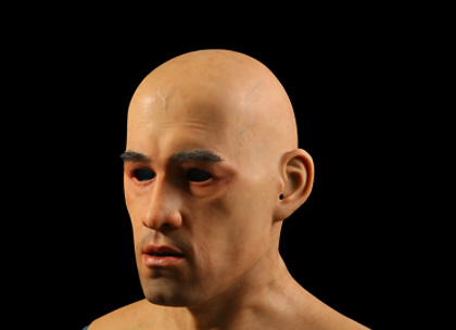 硅膠仿真男性頭套，歐美男人頭套，95%以上相似度，很受用戶喜愛！